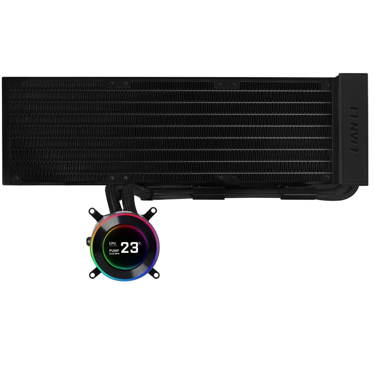 Lian Li HydroShift ΙΙ LCD 360 No Fans Black - AIO CPU Liquid Cooler - LIAN LI 2.35.65.01.153