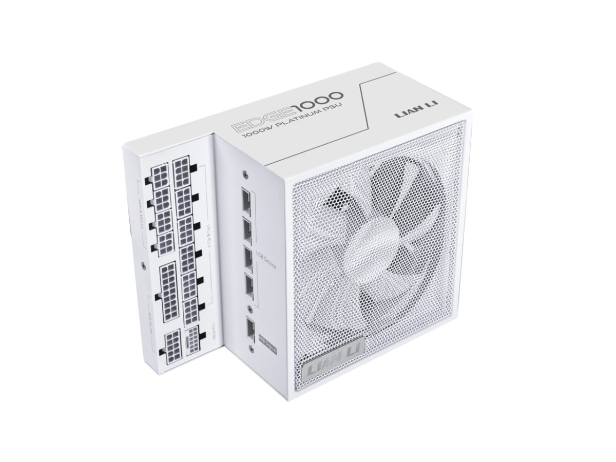 Lian Li Edge 1000W White 80+ Platinum, Fully Modular SFX PSU - LIAN LI 2.35.65.02.007