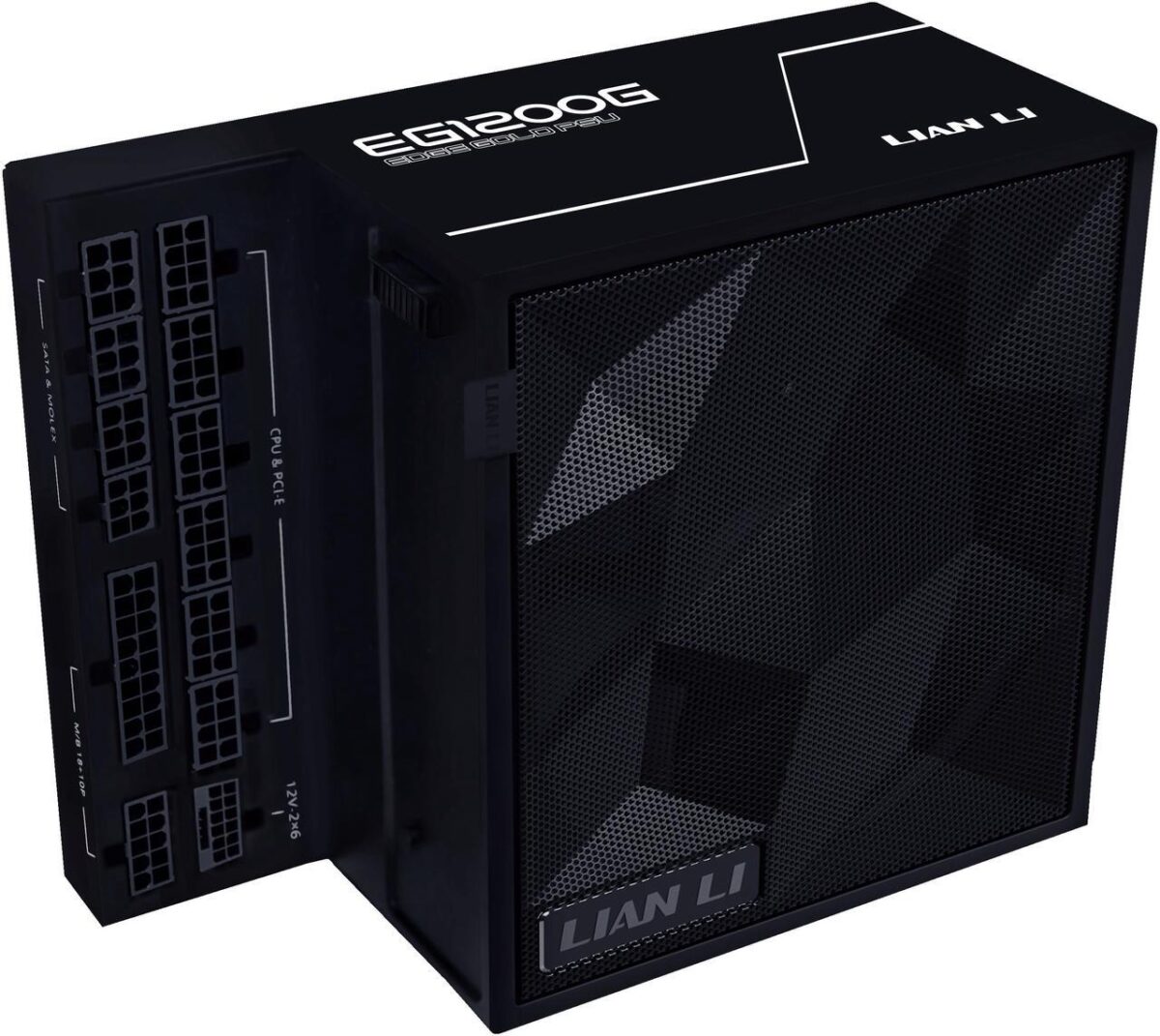 Lian Li Edge 1200W Black 80+ Gold (with USB HUB), Fully Modular ATX PSU - LIAN LI 2.35.65.02.010