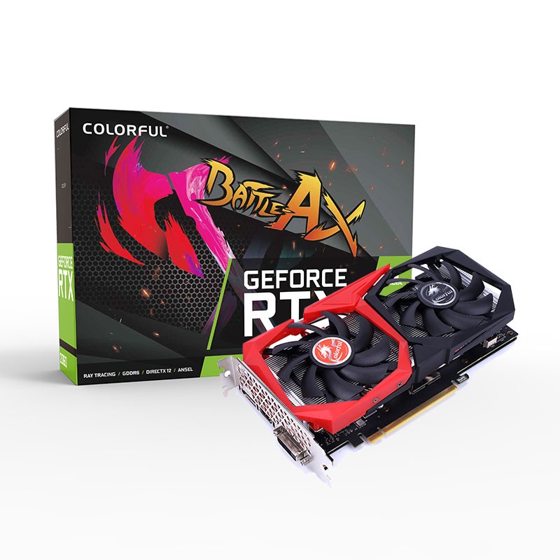 Colorful GeForce RTX 2060 NB V2-V - 6GB Battle Ax GDDR6 - DP+DVI+HDMI GPU - Gaming Graphics Card - COLORFUL 2.35.66.01.032