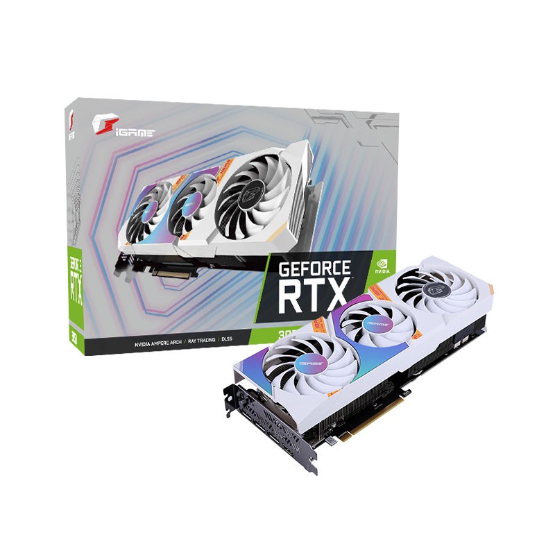 iGame Colorful GeForce RTX 3050 Ultra W OC 8G-V - 8 GB GDDR6 - DP+HDMI Gaming GPU - COLORFUL 2.35.66.01.037