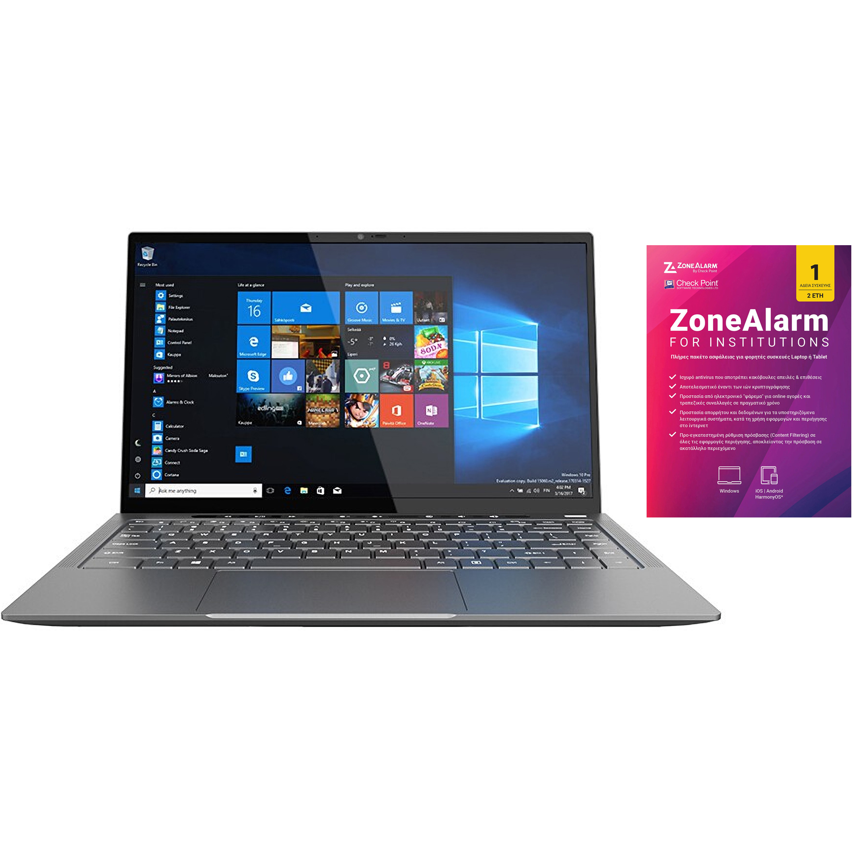 Hasee Laptop HAUS01 (X4-2020G1) / WIN10 & ZoneAlarm /14.0in /60hZ/IPS(1920x1080)/i3-6157 - Hasee 2.35.67.00.001