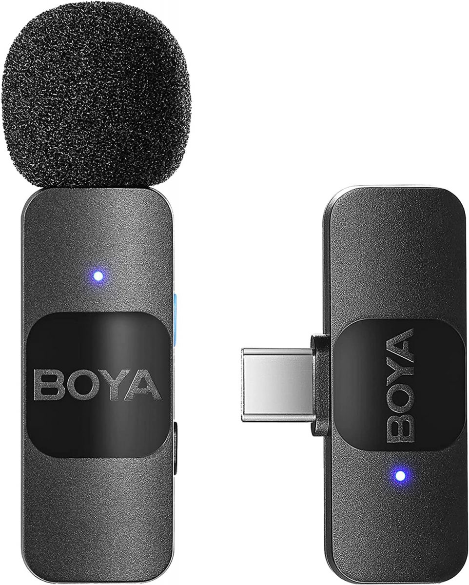 BOYA BY-V10 Wireless Lavalier Microphone for Android Mini Lapel USB-C connection - BOYA 2.35.70.01.017