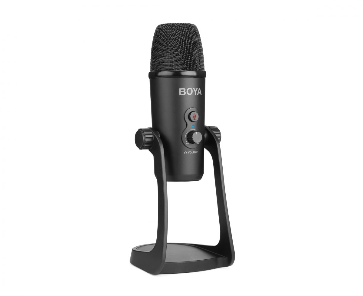 BOYA BY-PM700 USB mic, USB2.0 USB Microphone cardioid omni-bi-directional w. 3.5mm headphone & mute - BOYA 2.35.70.02.004