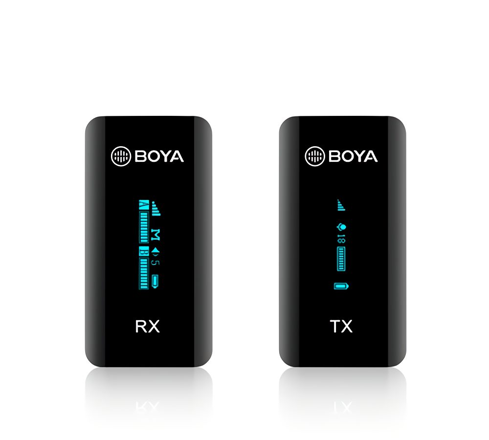 BOYA BY-XM6-S1 2.4 Ghz wireless mic system 3.5mm for camera, phone, laptop (1 transmitter) - BOYA 2.35.70.02.017