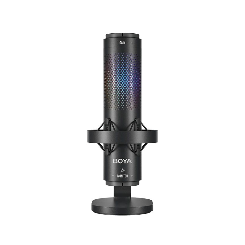 BOYA BY-K9 USB RGB Microphone 3 selectable patterns w. shockmount (9 zones RGB) - BOYA 2.35.70.02.025