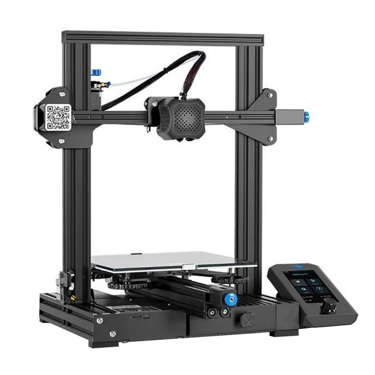 CREALITY Ender-3 V2 3D Printer - Silent, Carbo-Glass, Resume Print, DIY FDM, Build Size 22x22x25cm - CREALITY 2.35.71.00.000