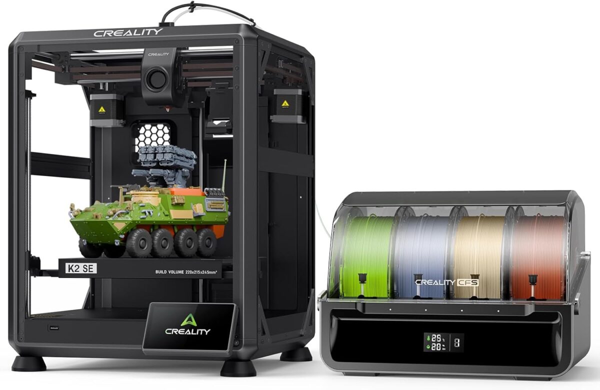 CREALITY K2 SE COMBO - with CFS FDM Semi Enclosed 3d Printer 500mm/s multicolor 220x215x245mm - CREALITY 2.35.71.00.060