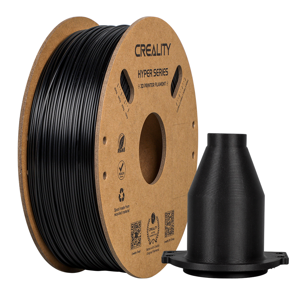 Creality Hyper ABS Black 3D Printer Filament, High Speed high fluidity, 1 kg Spool1.75 - CREALITY 2.35.71.01.051