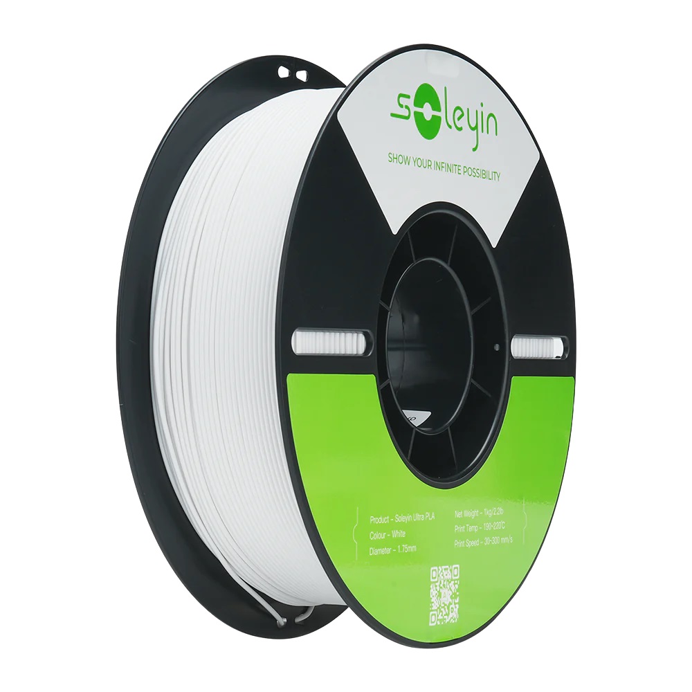 Creality Soleyin Ultra PLA White 3D Printer Filament  1 kg Spool,1.75 mm - CREALITY 2.35.71.01.101