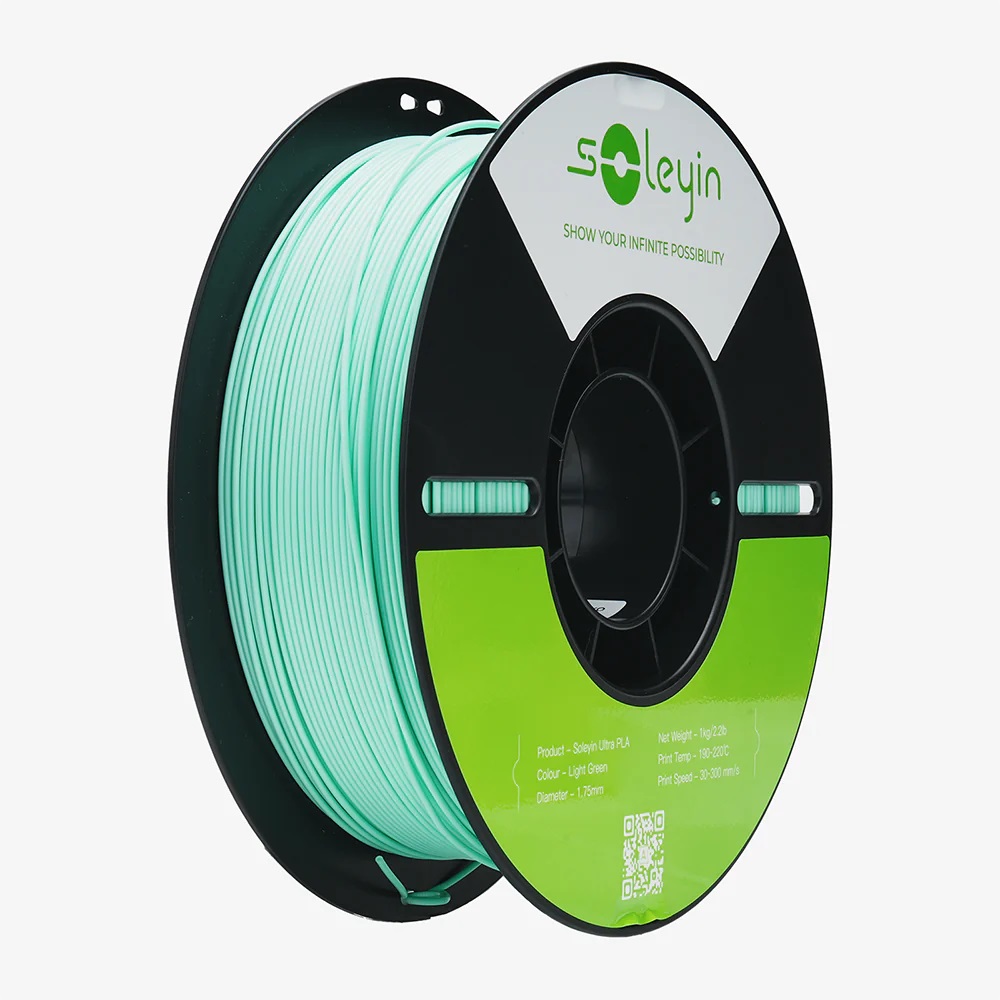 Creality Soleyin Ultra PLA light green 3D Printer Filament  1 kg Spool,1.75 mm - CREALITY 2.35.71.01.108