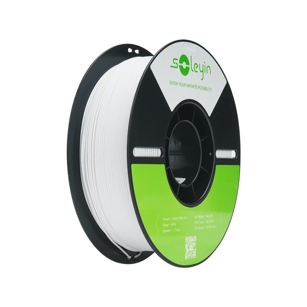 Creality Soleyin Ultra PLA matte white 3D Printer Filament  1 kg Spool,1.75 mm - CREALITY 2.35.71.01.111