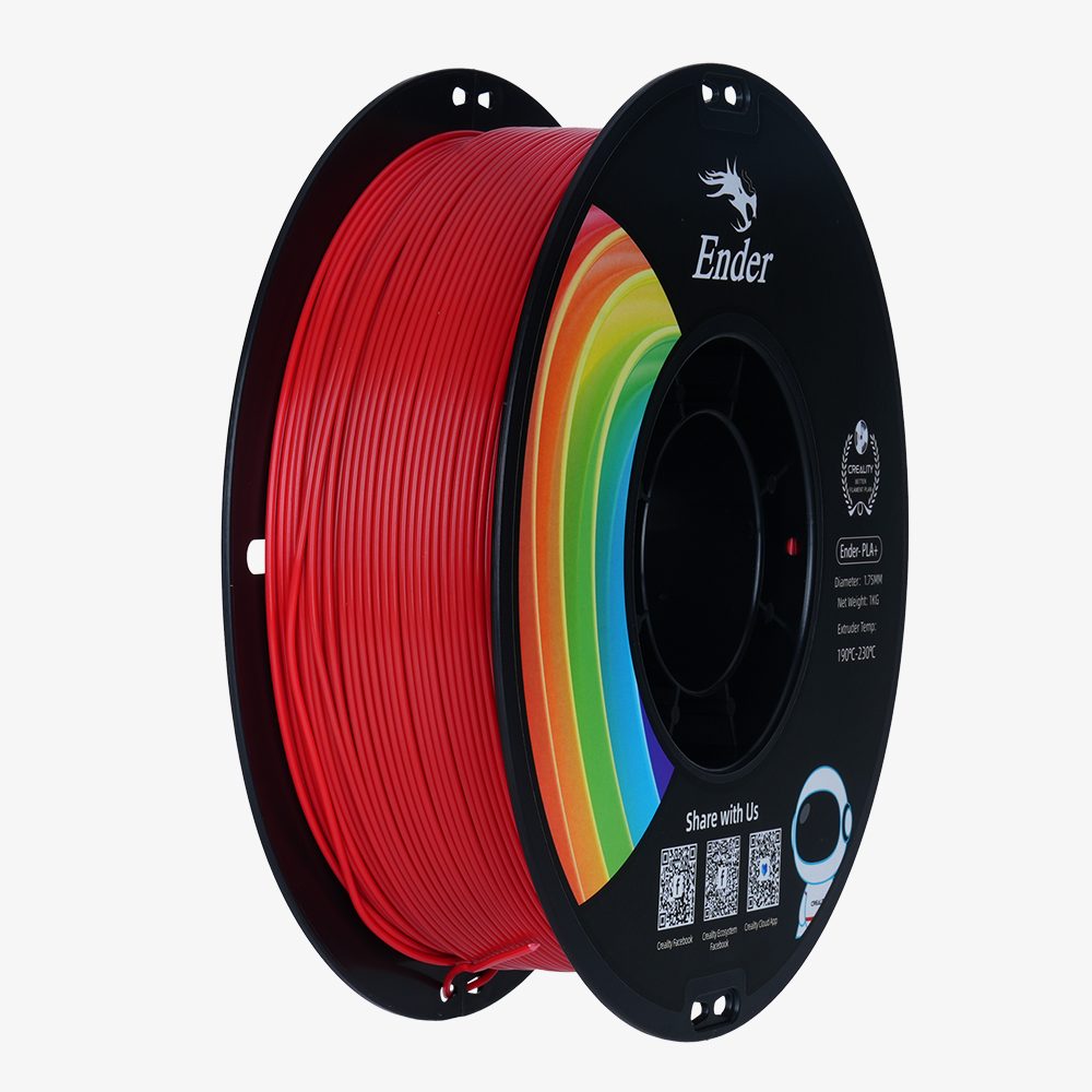 Creality EN-PLA+ Red Ender 3D Printer Filament Strength 34MPA Bend 77MPa 1 kg Spool1.75 - CREALITY 2.35.71.01.142