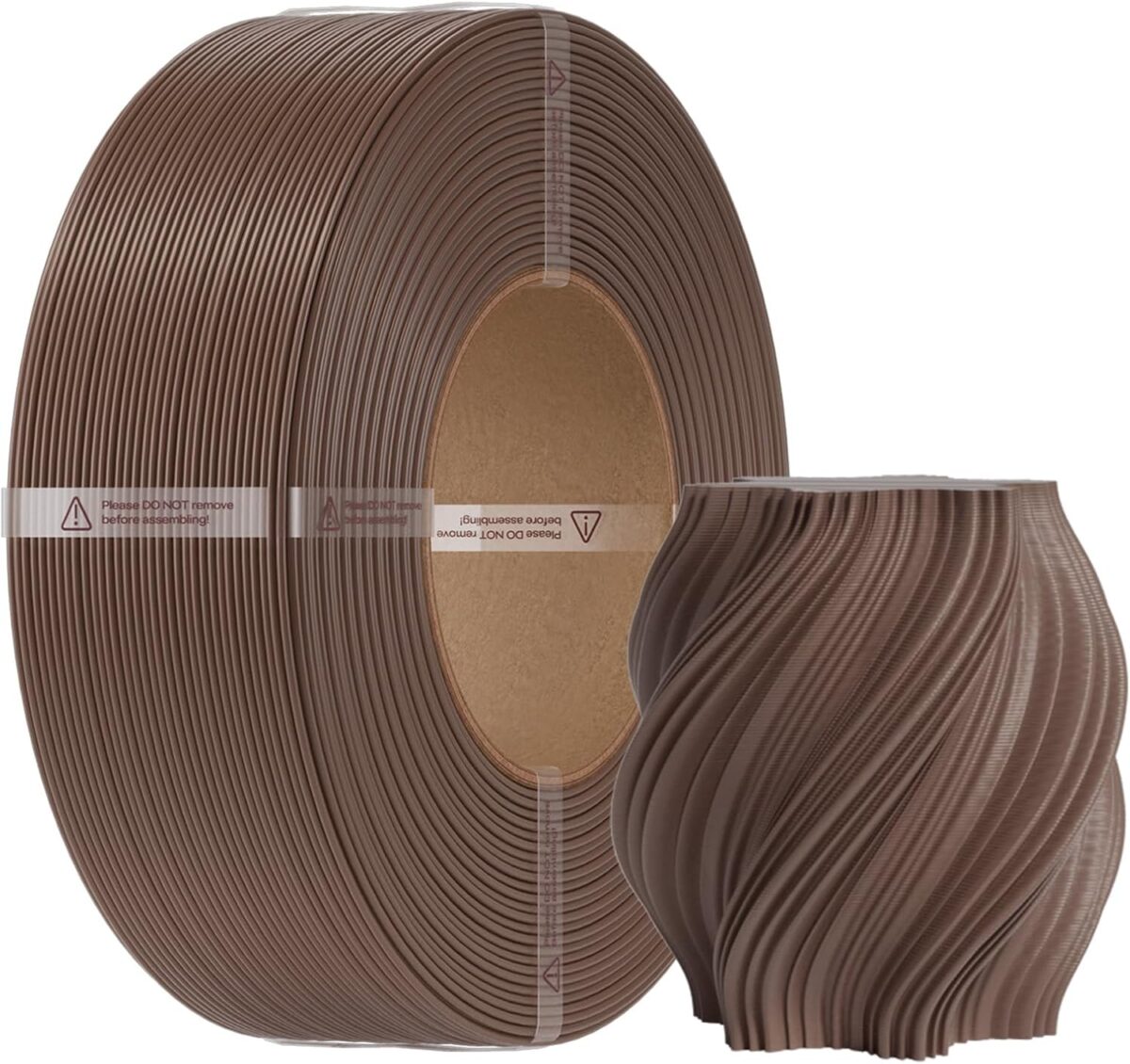 Creality CR-PETG Brown - No Reel 3D Printer Filament, Hard Glossy Tensile Str. 49MPA, 1 kg Spool1.75 - CREALITY 2.35.71.01.144