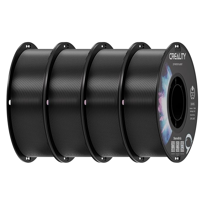 Creality CR-PETG Value Pack 4kg - 4x Black 3D Printer Filament - CREALITY 2.35.71.01.203