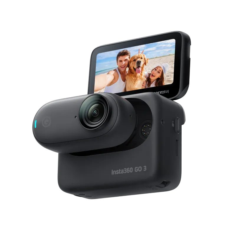 Insta360 GO 3 Black(64GB)  - Pocket sized Action Camera, Waterproof -4m, 2.7K, 35g, Flow stabilizati - Insta360 2.35.72.00.012
