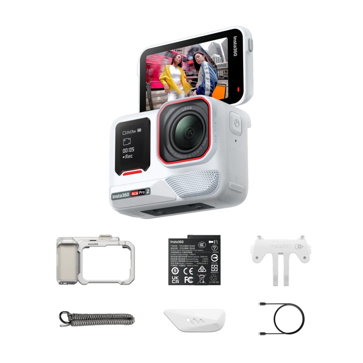Insta360 Ace Pro 2 Xplorer Bundle (Arctic White) - Insta360 2.35.72.00.036