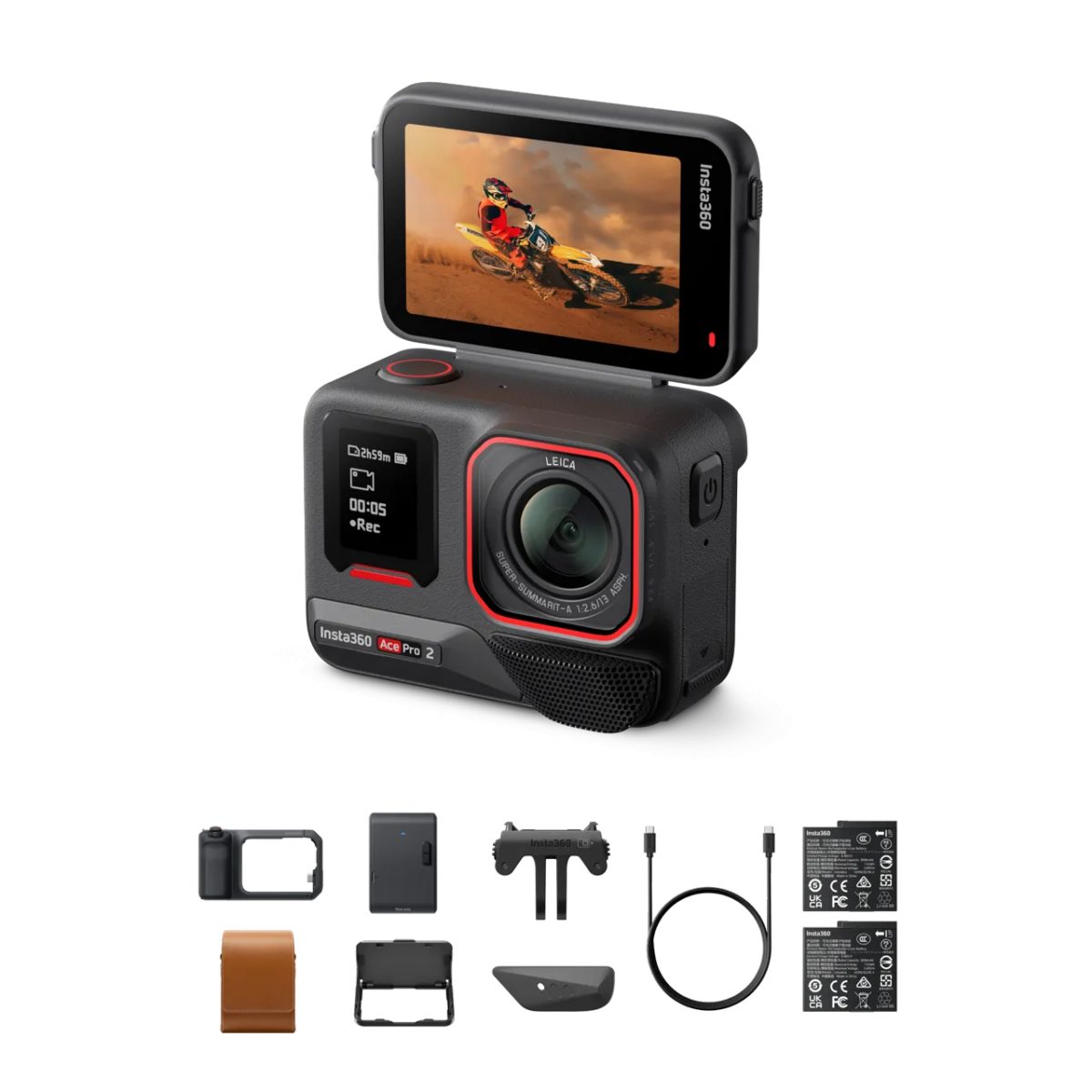 Insta360 Ace Pro 2 Flash Print Bundle Action Camera - With pocket printer, prints instantly - Insta360 2.35.72.00.040