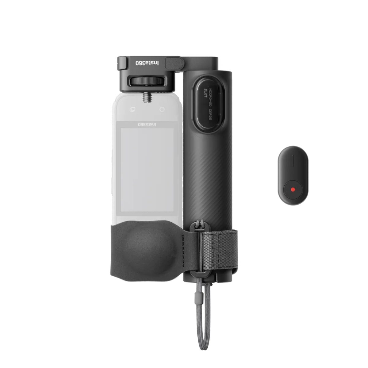 Insta360 Foldable 2-in-1 Selfie Stick Remote Kit (1/4" Mount) - With Mini Remote to remotely control - Insta360 2.35.72.01.183