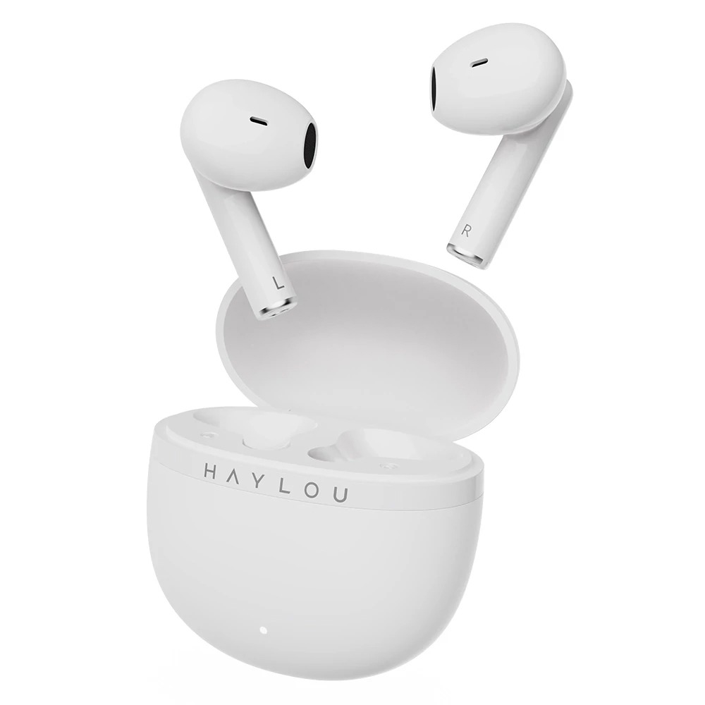 Haylou X1 Plus White - ANC  Bluetooth TWS In-Ear Gaming Earbuds BT 5.4 ENC & ANC noise canceling - HAYLOU 2.35.73.00.029