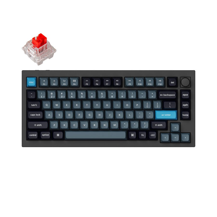 Keychron Q1 Pro (Q1P-M1) QMK/VIA Wireless Custom Mechanical Keyboard-Red Switch US Layout - Keychron 2.35.74.00.004