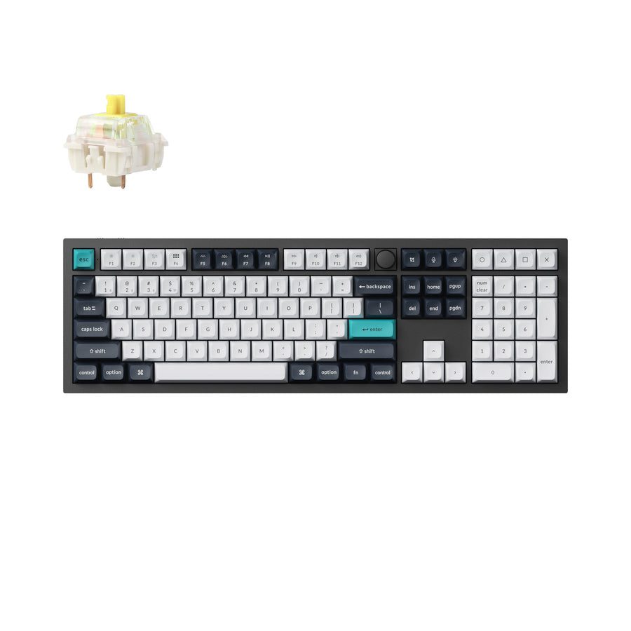 Keychron Q6 Max (Q6M-M4) QMK/VIA Wireless Custom Mechanical Keyboard-Banana Switch US Layout - Keychron 2.35.74.00.006