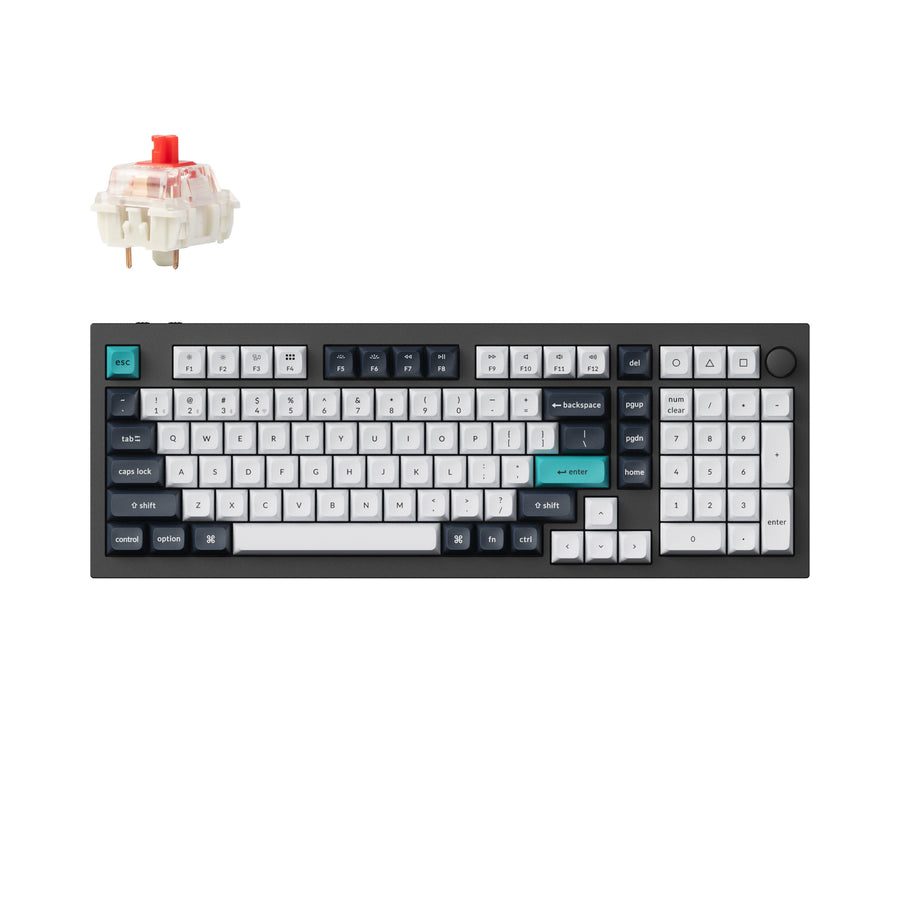 Keychron Q5 Max (Q5M-M1) QMK/VIA Wireless Custom Mechanical Keyboard-Red Switch US Layout - Keychron 2.35.74.00.010