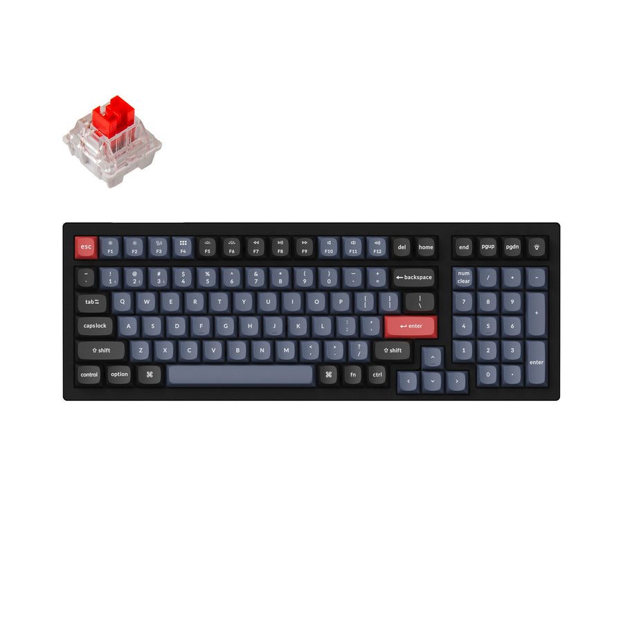 Keychron K4 Pro (K4P-H1) QMK/VIA Wireless Mechanical Keyboard-Red Switch (Hot-Swappable) US Layout - Keychron 2.35.74.00.013