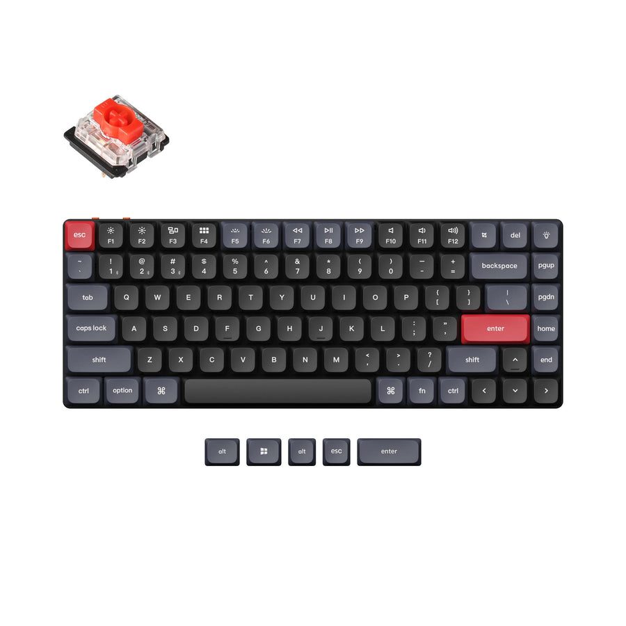 Keychron K3 Pro (K3P-B1) QMK/VIA Wireless Custom Mechanical Keyboard-Red Switch US Layout - Keychron 2.35.74.00.014