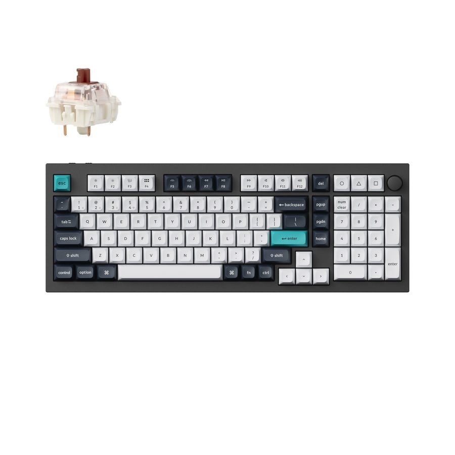 Keychron Q5 Max (Q5M-M3) QMK/VIA Wireless Custom Mechanical Keyboard-Brown Switch US Layout - Keychron 2.35.74.00.016