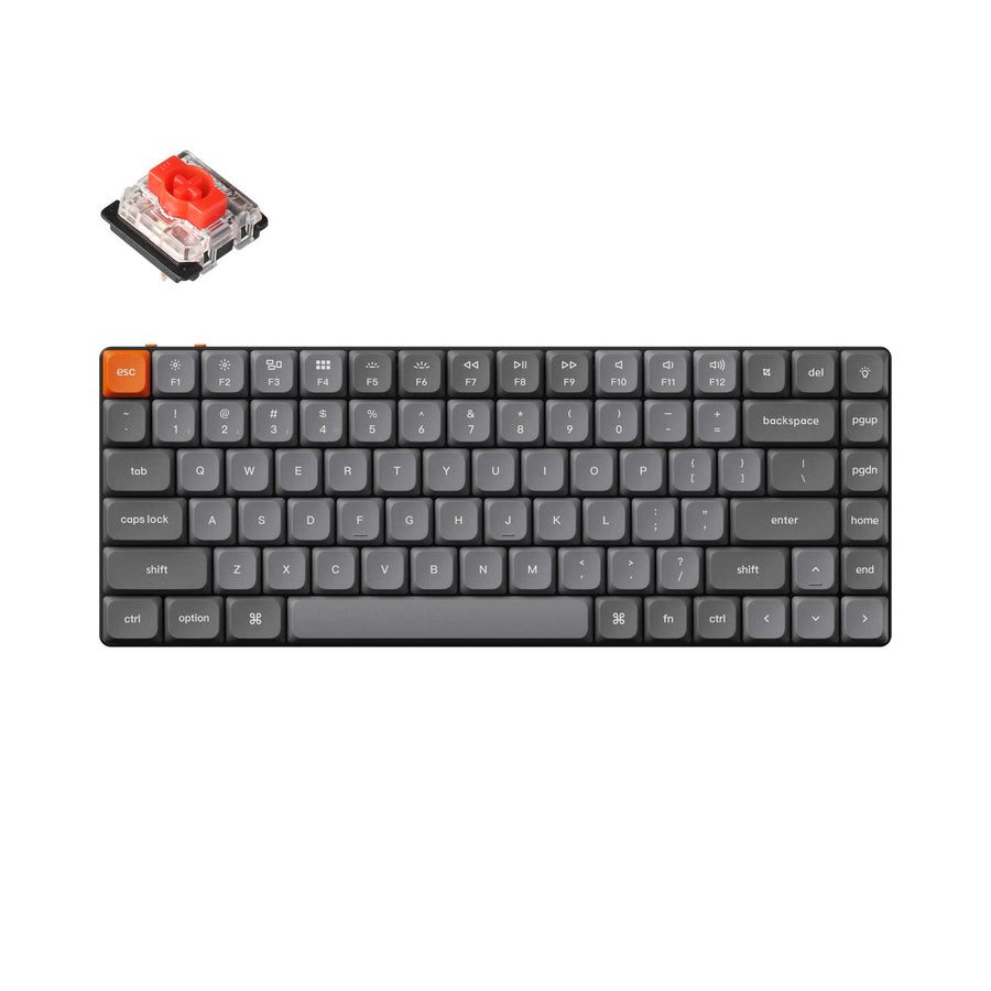 Keychron K3 Max (K3M-H1) QMK/VIA Wireless Custom Mechanical Keyboard-Red Switch (Hot-Swappable) US - Keychron 2.35.74.00.022