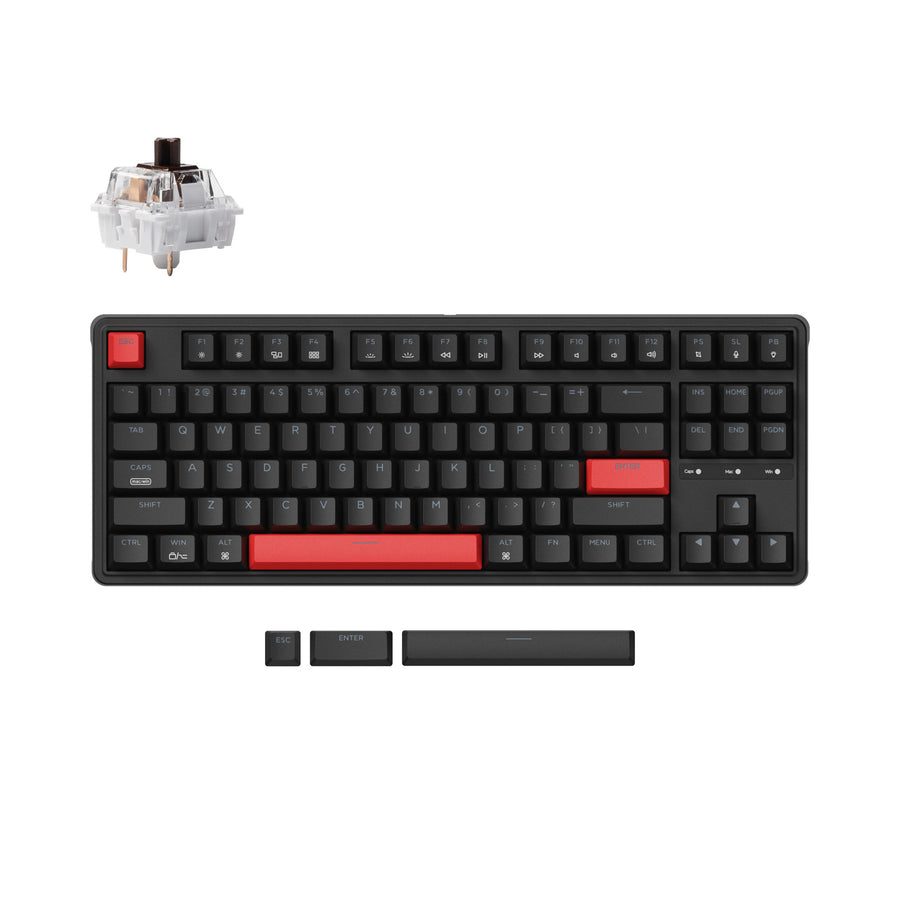 Keychron C3 Pro (C3P-A3) QMK/VIA Mechanical Brown Switch 80% US Layout - Keychron 2.35.74.00.032