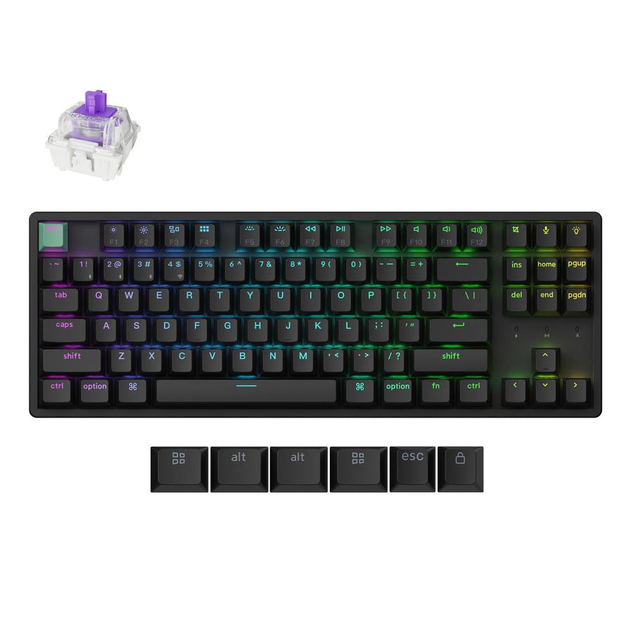 Keychron K8 HE (K8H-J1) Shine-Through Wireless Magnetic Hall Effect RGB Keyboard 80% US Layout - Keychron 2.35.74.00.091
