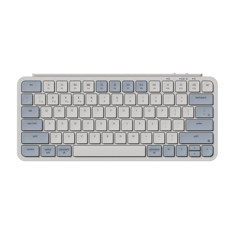 Keychron B1 Pro (B1P-K11) Ultraslim Mini Wireless BT Keyboard ZMK Online customize Retro Blue 75% US - Keychron 2.35.74.00.094