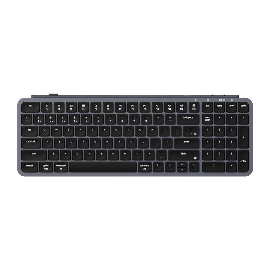 Keychron B2 Pro (B2P-K1) Ultraslim Mini Wireless BT Keyboard ZMK Online customize Space Grey 96% US - Keychron 2.35.74.00.096