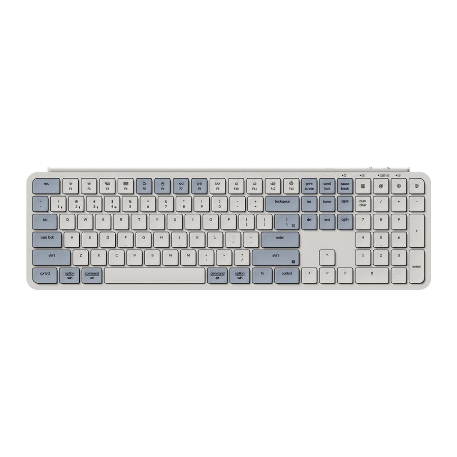 Keychron B6 Pro (B6P-K11) Ultraslim Wireless Keyboard ZMK Online customization - Retro Blue 100% US - Keychron 2.35.74.00.098