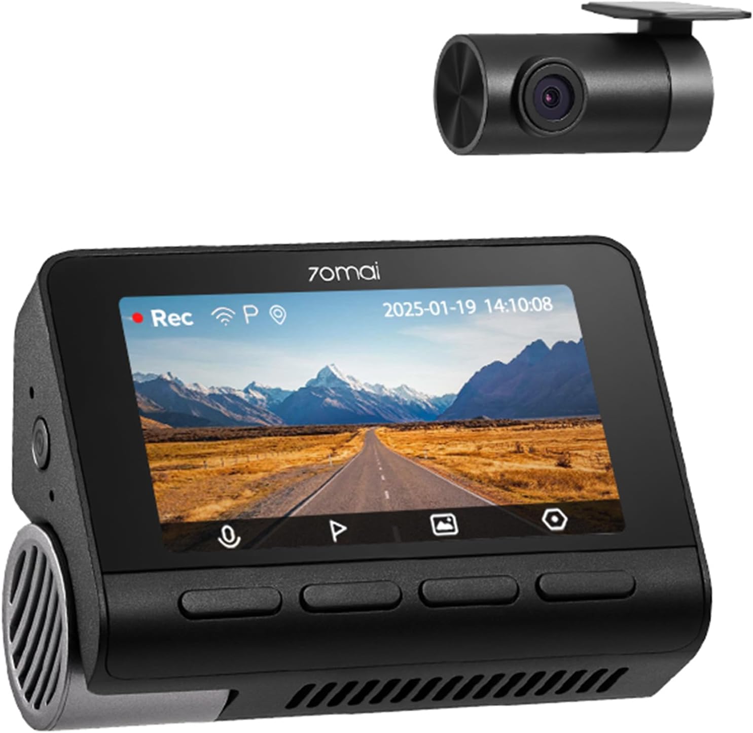 70mai A800SE-1 Front & Rear Dash Cam 4k w. 3inch screen set w. Rearview Cam - 2160p 140FOV - 70mai 2.35.76.00.049