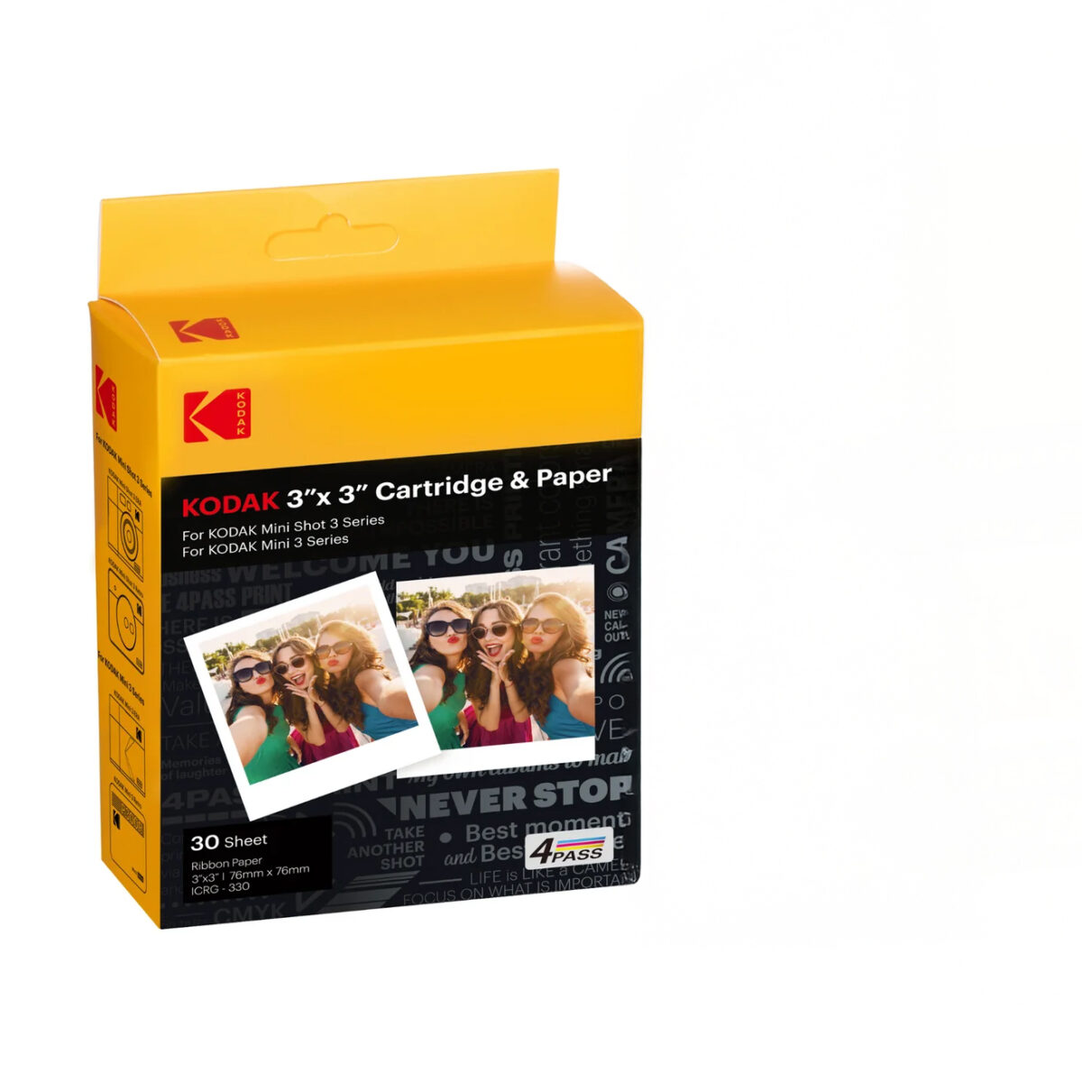 Kodak 30 Photo Cartridge for Mini Shot Combo Printers and Cameras C300/C300r (7.6 x 7.6cm) - KODAK 2.35.77.02.001