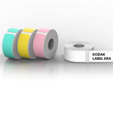 Kodak Label ERA M50 Sticker Label 12 Rolls Set (White 9Rolls, Pink/Green/Yellow 1 Roll Each) - KODAK 2.35.77.02.004