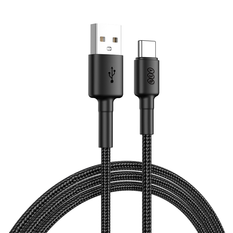 QCY USB-A to Type-C braided wire Cable Fast Charging & Data, 60W TPE+ high densidy 1,2m - QCY 2.40.01.00.003