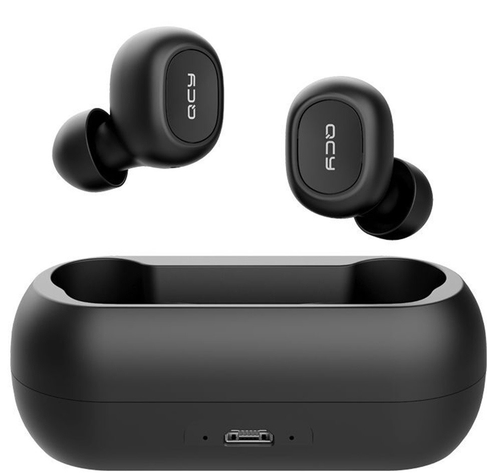 QCY T1C TWS True Wireless Earbuds 5.0 Bluetooth Headphones 4hrs 6mm 380mAh - QCY 2.40.01.01.003