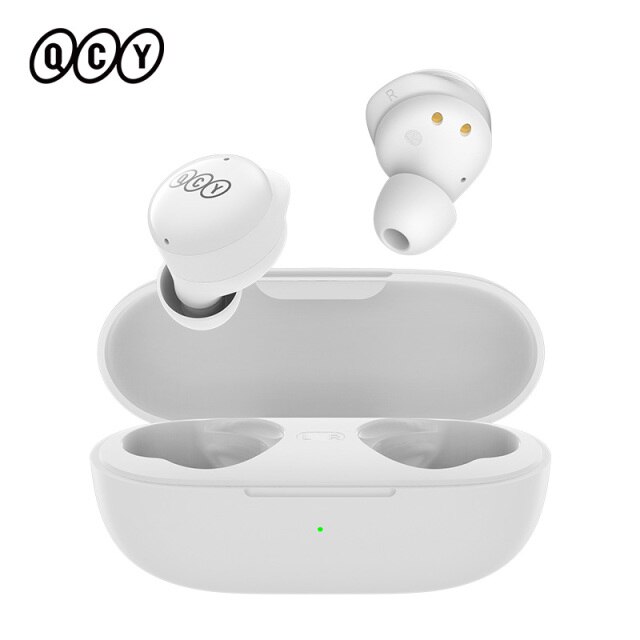 QCY T17 TWS WHITE 6mm dynamic driver-mic noise cancel. Music time: 4h. Calling time: 3,5h. Bluetooth - QCY 2.40.01.01.024