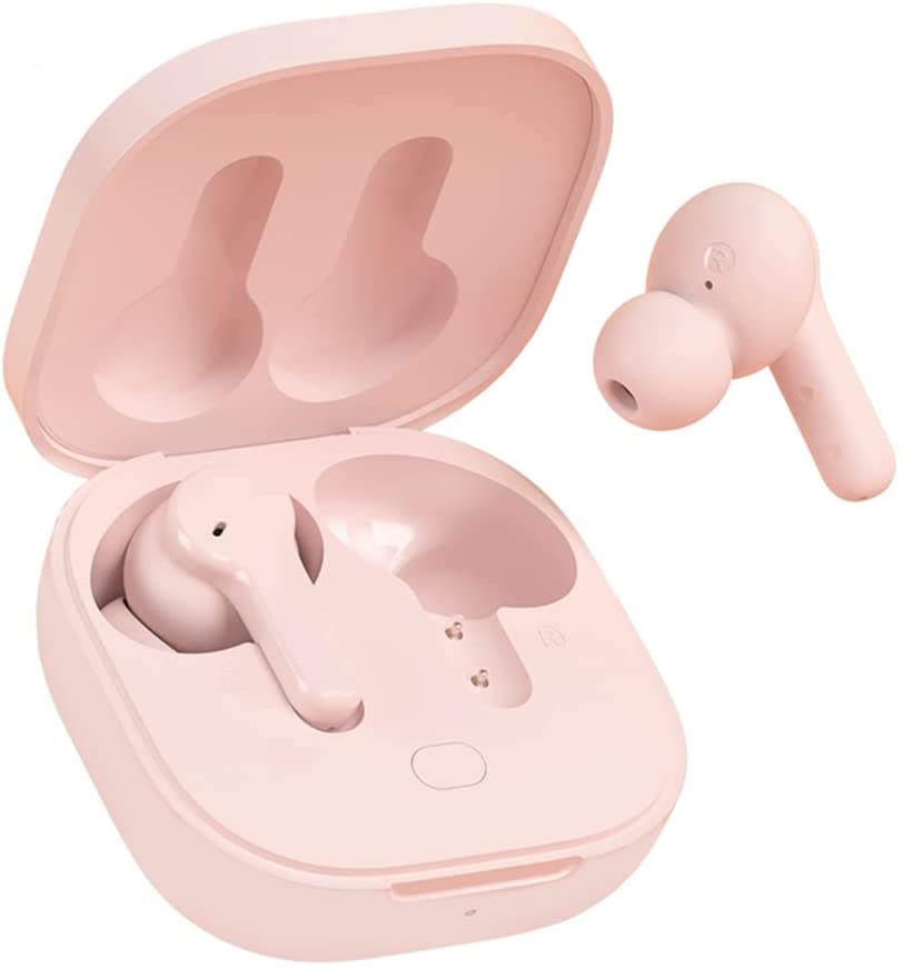 QCY T13 TWS PINK Dual Driver 4-mic noise cancel. True Wireless Earbuds - Quick Charge 380mAh - QCY 2.40.01.01.029