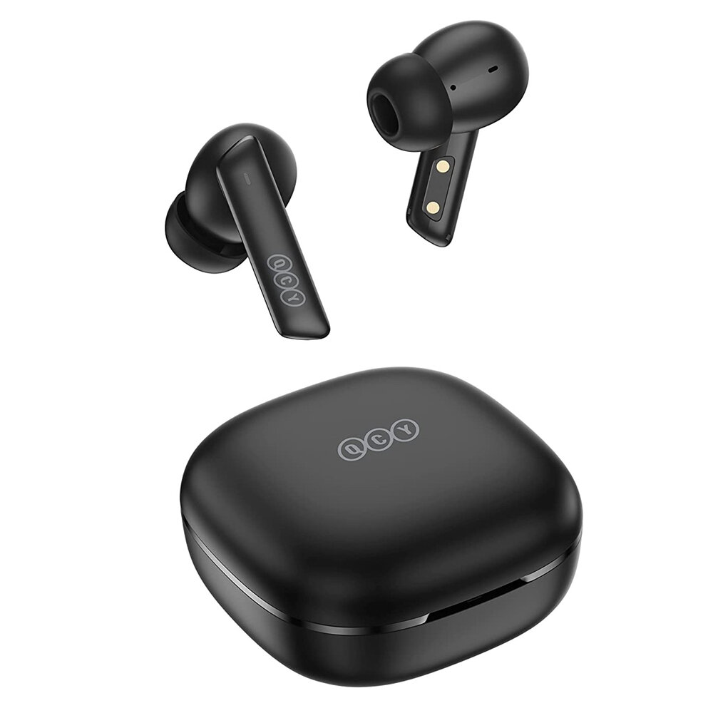 QCY HT05 Melobuds ANC TWS BLACK Dual Driver 6-mic noise cancel. True Wireless Earbuds - 10mm drivers - QCY 2.40.01.01.038