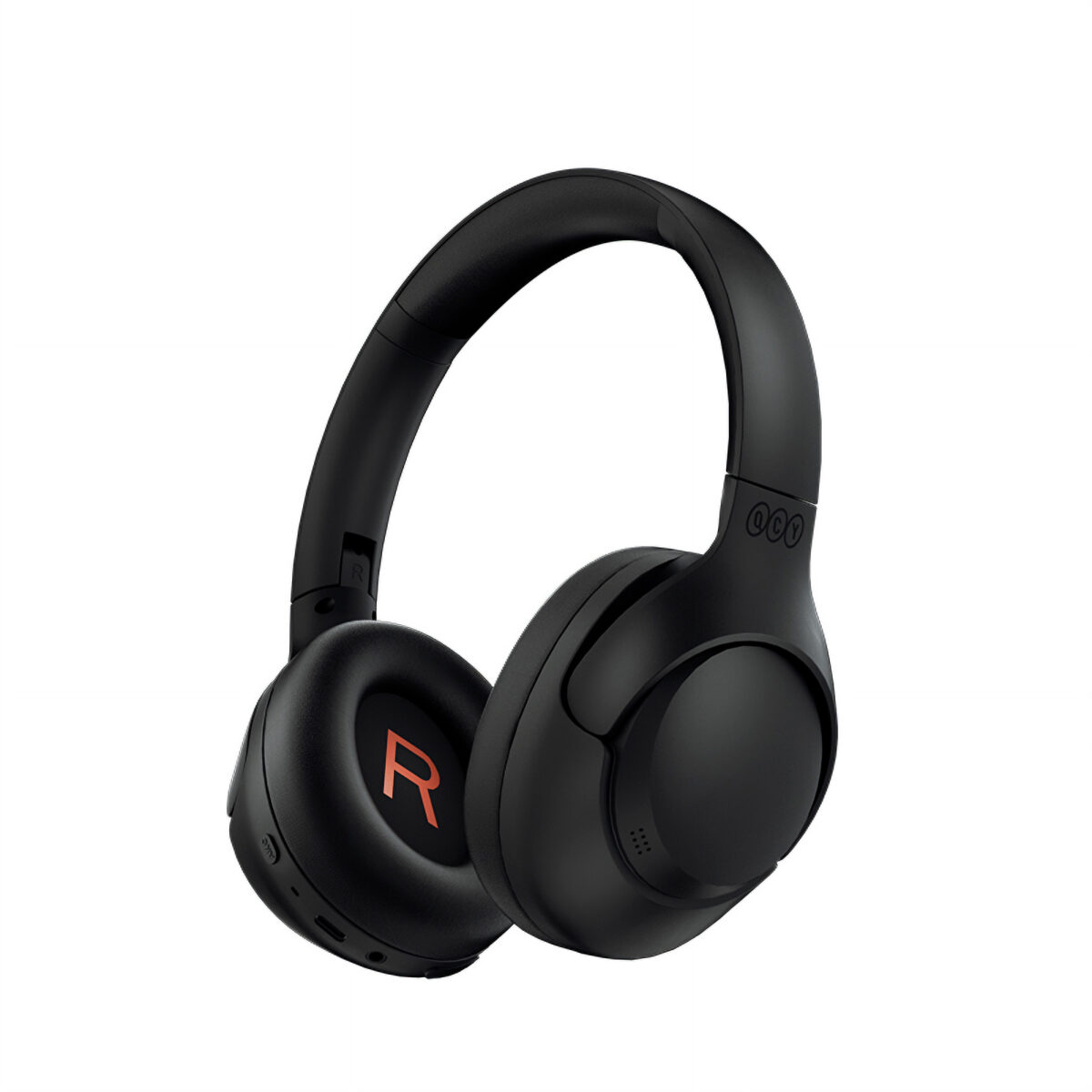 QCY H3 High-Res Headset Black w. Mic, Active Noise Canceling with 4 mode ANC 60h Multipoint - QCY 2.40.01.01.053