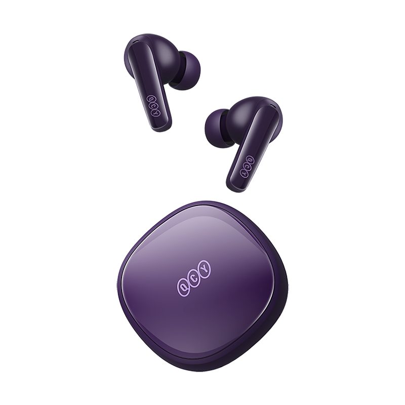 QCY T13X TWS Purple - 30 hour battery - True Wireless in-ear earbuds - Quick Charge 380mAh - QCY 2.40.01.01.059
