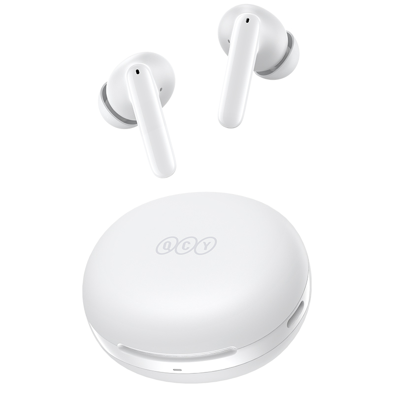 QCY T13 ANC 2 White - TWS 28dB active noise canceling 10mm drivers, BT 5.3 30 hours True Wireless - QCY 2.40.01.01.061
