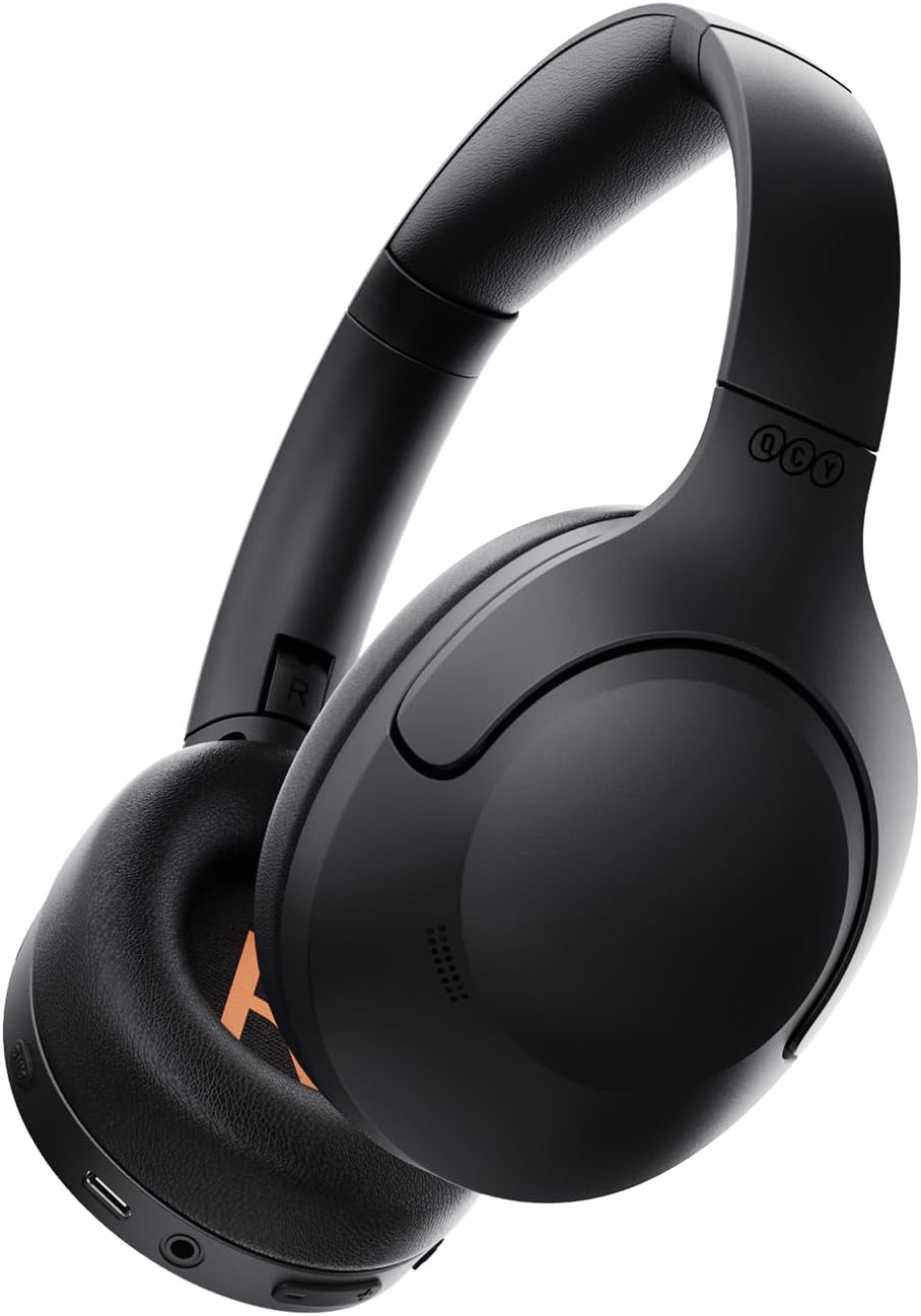 QCY H3 Lite Headset Black - ANC Noise Canceling 40mm drivers 68ms latency - 60h battery - QCY 2.40.01.01.067