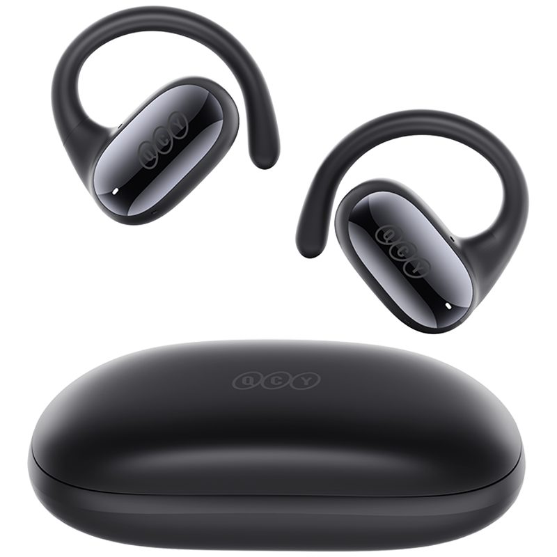 QCY Crossky GTR 2 Black Open Ear Wireless Headphones Sports Headset Air Conduction TWS ENC Call IPX5 - QCY 2.40.01.01.075