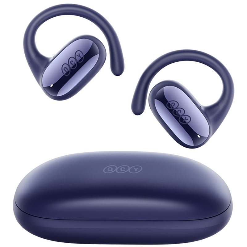 QCY Crossky GTR 2 Blue Open Ear Wireless Headphones Sports Headset Air Conduction TWS ENC Call IPX5 - QCY 2.40.01.01.077